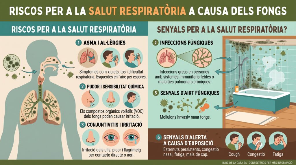 Fongs a la casa, problemes de salut