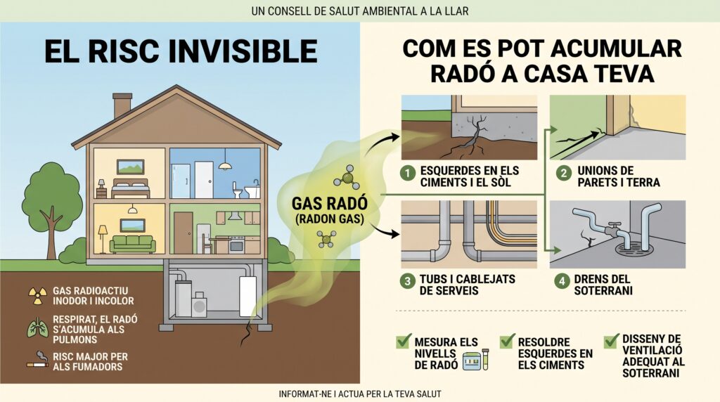 A méshabitable podem eliminar el gas radó